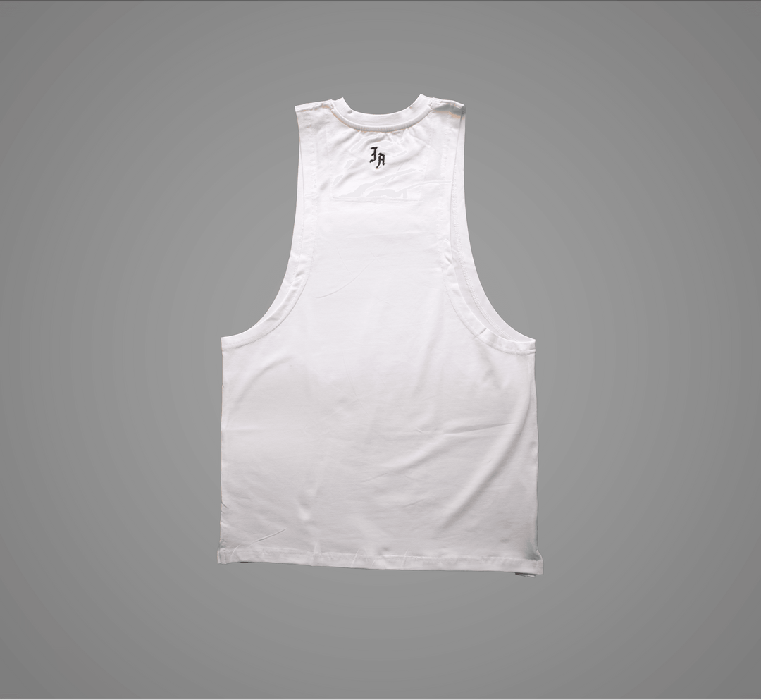 New Beginnings Tank White-Invicoros Athletics 