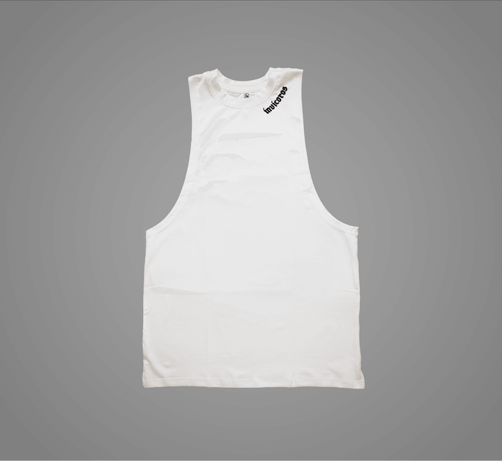 New Beginnings Tank White-Invicoros Athletics 